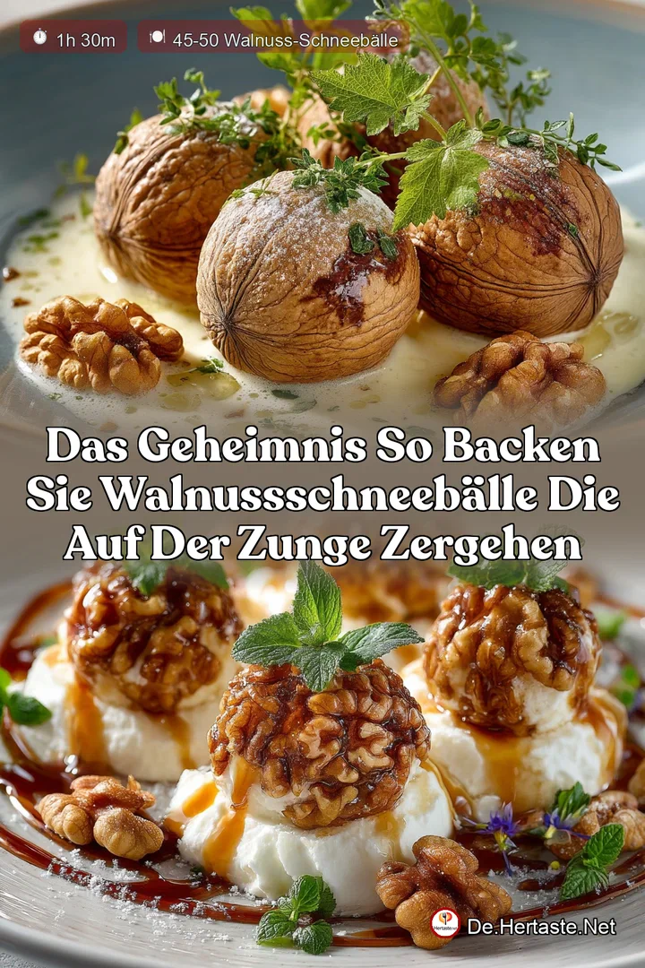 Das Geheimnis So backen Sie WalnussSchneeb&auml;lle die auf der Zunge zergehen