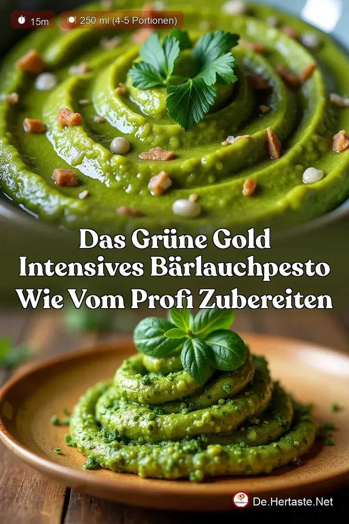 Das Gr&uuml;ne Gold Intensives B&auml;rlauchPesto wie vom Profi zubereiten