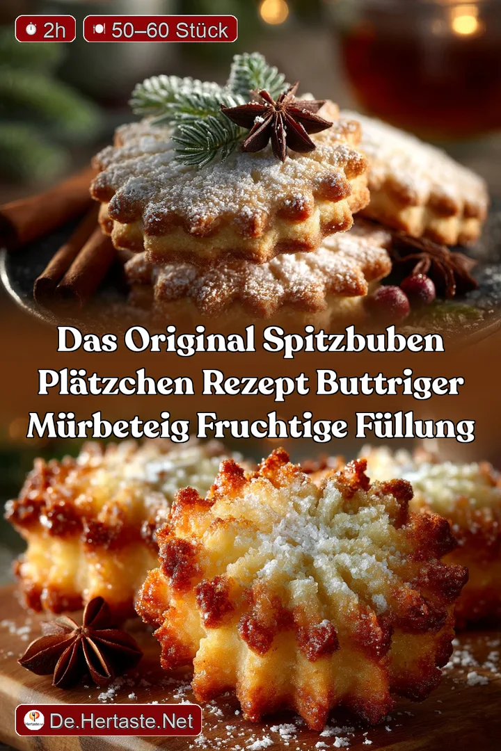 Das Original Spitzbuben Pl&auml;tzchen Rezept Buttriger M&uuml;rbeteig fruchtige F&uuml;llung