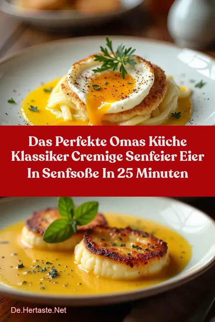Das Perfekte Omas K&uuml;che Klassiker Cremige Senfeier Eier in Senfso&szlig;e in 25 Minuten