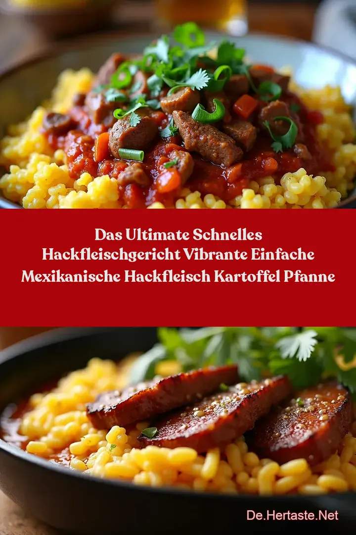 Das Ultimate Schnelles Hackfleischgericht VIBRANTE Einfache Mexikanische Hackfleisch Kartoffel Pfanne