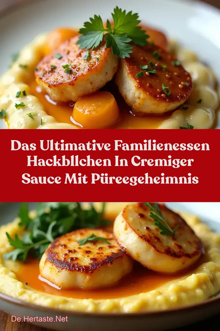 Das Ultimative Familienessen Hackbllchen in Cremiger Sauce mit P&uuml;reeGeheimnis