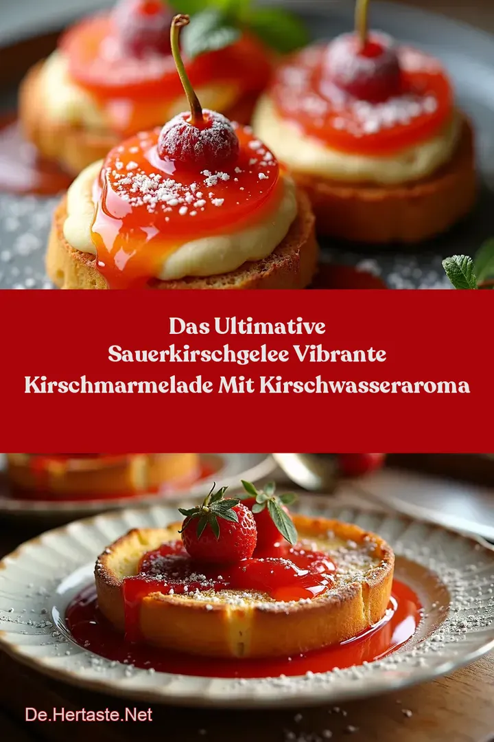 Das Ultimative SauerkirschGelee Vibrante Kirschmarmelade mit KirschwasserAroma