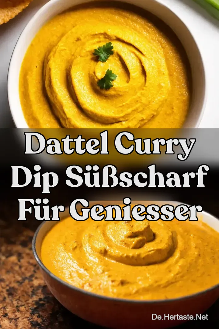 Dattel Curry Dip S&uuml;&szlig;Scharf f&uuml;r Geniesser