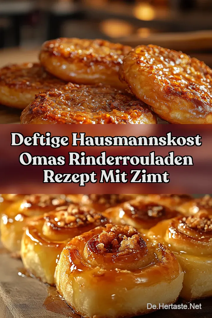 Deftige Hausmannskost Omas Rinderrouladen Rezept Mit Zimt
