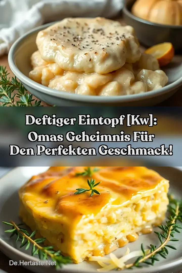 Deftiger Eintopf [kw]: Omas Geheimnis f&uuml;r den perfekten Geschmack!