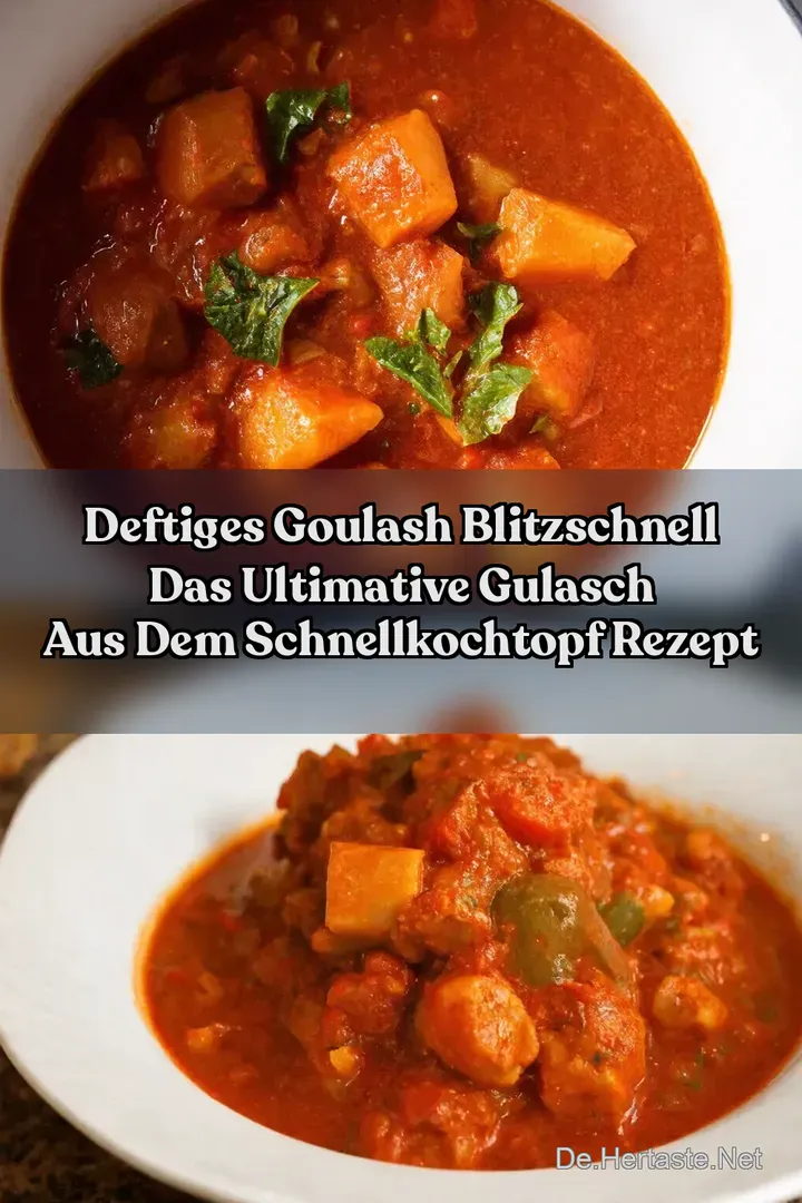 Deftiges Goulash Blitzschnell Das Ultimative Gulasch aus dem Schnellkochtopf Rezept
