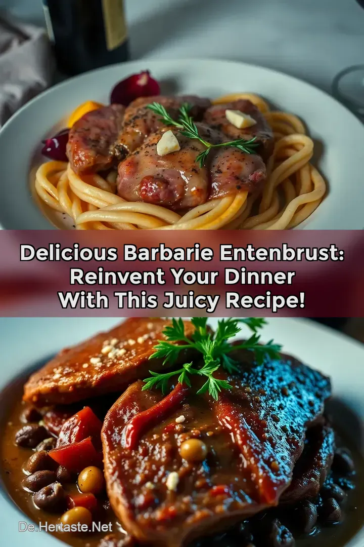 Delicious Barbarie Entenbrust: Reinvent Your Dinner with This Juicy Recipe!
