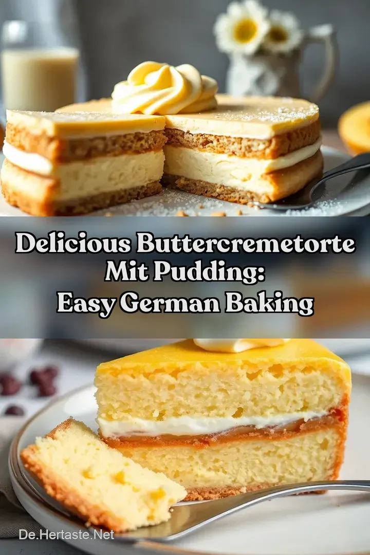 Delicious Buttercremetorte mit Pudding: Easy German Baking