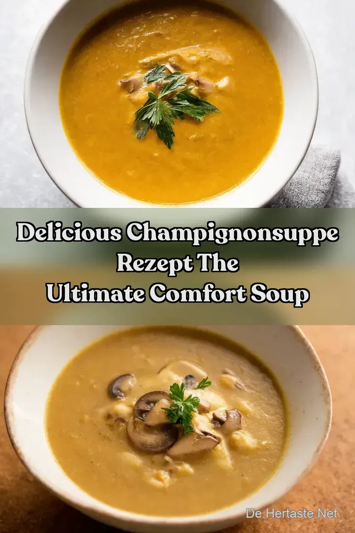 Delicious Champignonsuppe Rezept The Ultimate Comfort Soup