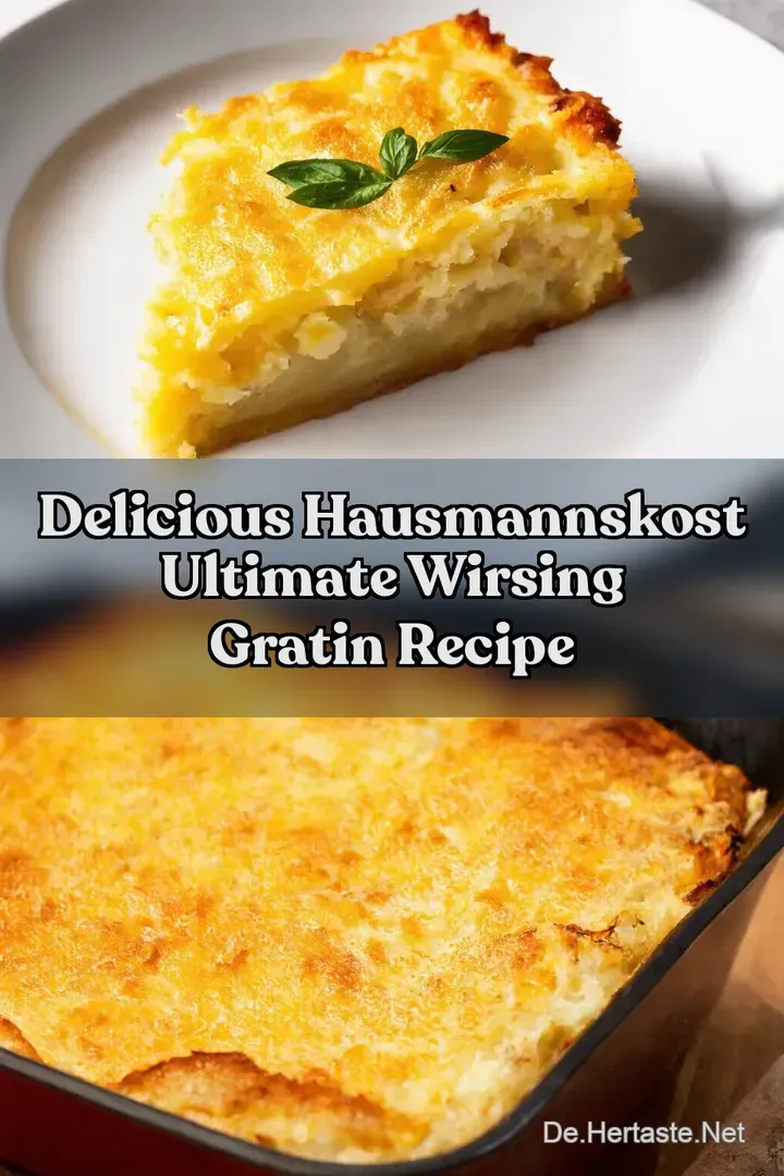 Delicious Hausmannskost Ultimate Wirsing Gratin Recipe