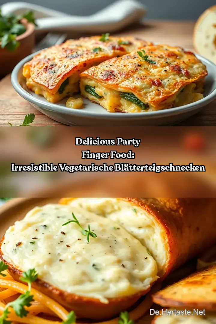 Delicious Party Finger Food: Irresistible Vegetarische Bl&auml;tterteigschnecken