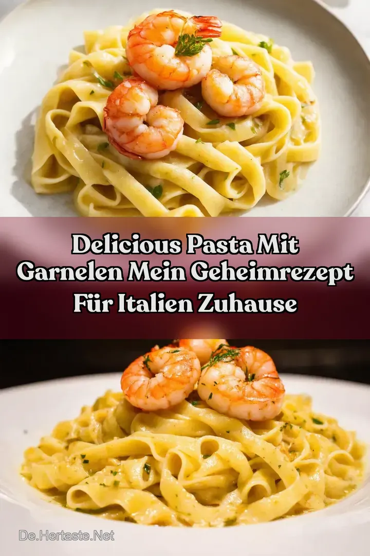 Delicious Pasta mit Garnelen Mein Geheimrezept f&uuml;r Italien Zuhause