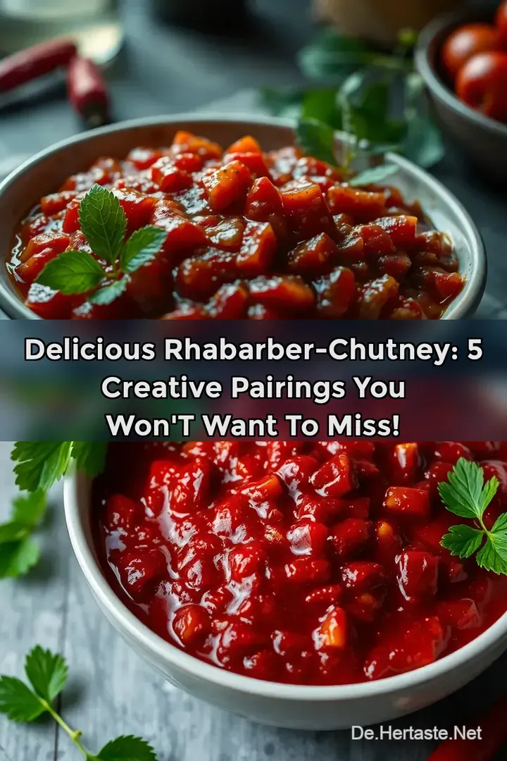 Delicious Rhabarber-Chutney: 5 Creative Pairings You Won t Want to Miss!