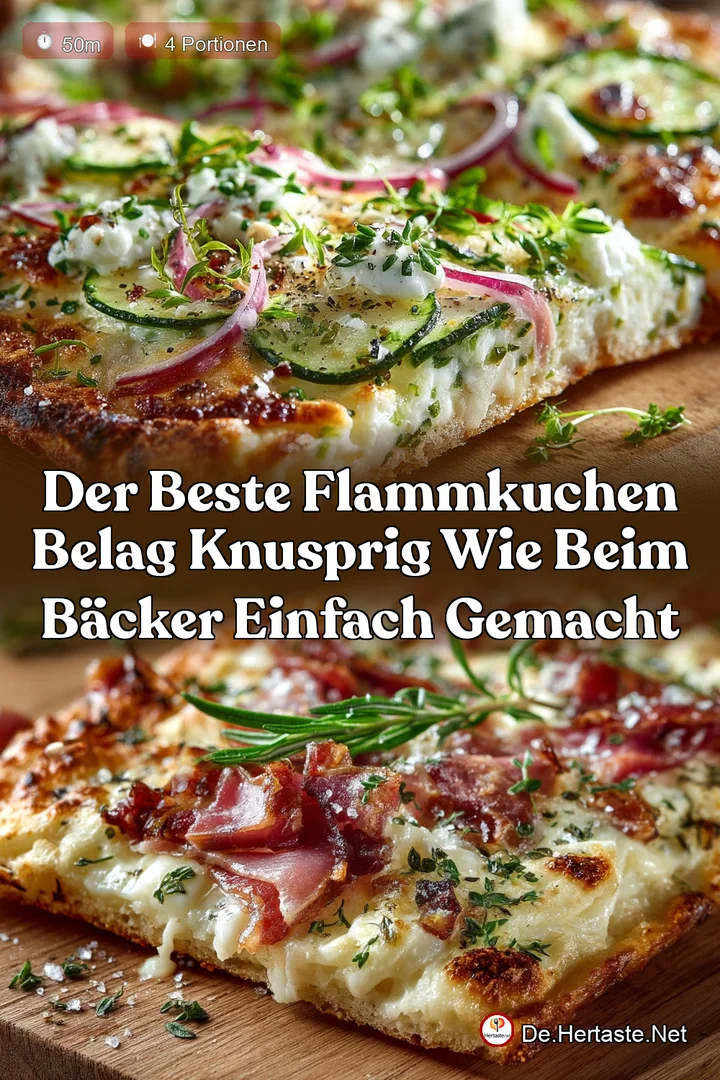 Der Beste Flammkuchen Belag Knusprig wie beim B&auml;cker Einfach Gemacht