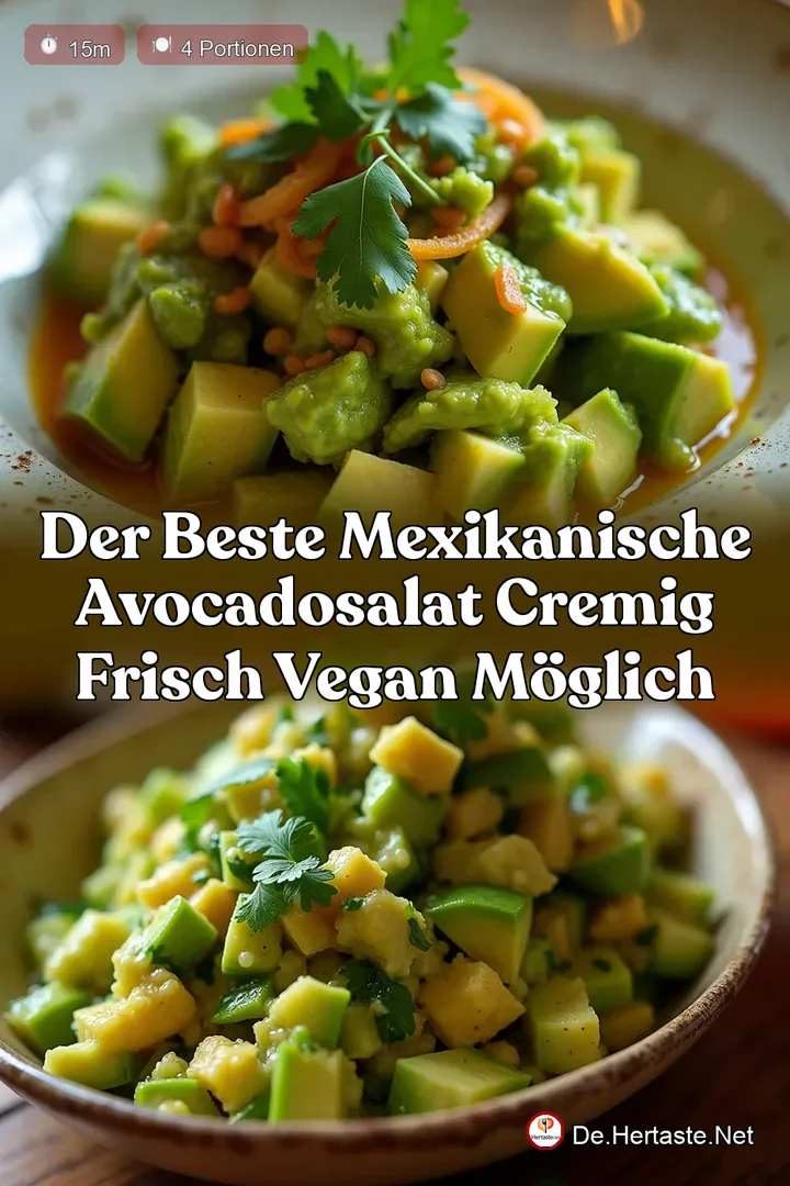 Der Beste Mexikanische Avocadosalat Cremig Frisch Vegan M&ouml;glich