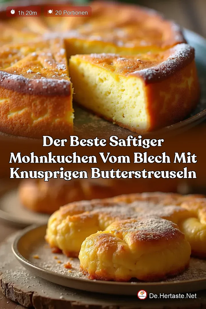 Der Beste Saftiger Mohnkuchen vom Blech mit knusprigen Butterstreuseln