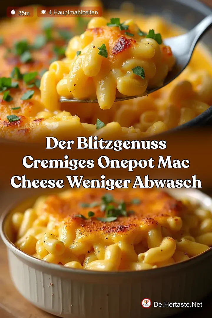 Der BlitzGenuss Cremiges OnePot Mac Cheese Weniger Abwasch