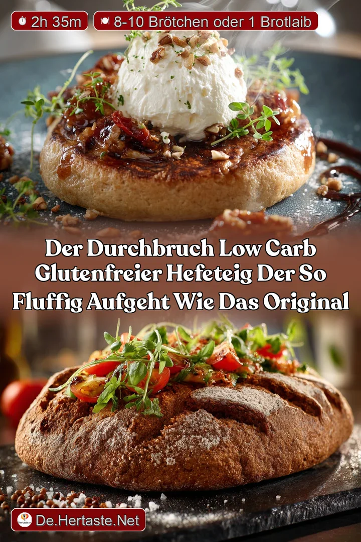 Der Durchbruch Low Carb glutenfreier Hefeteig der so fluffig aufgeht wie das Original