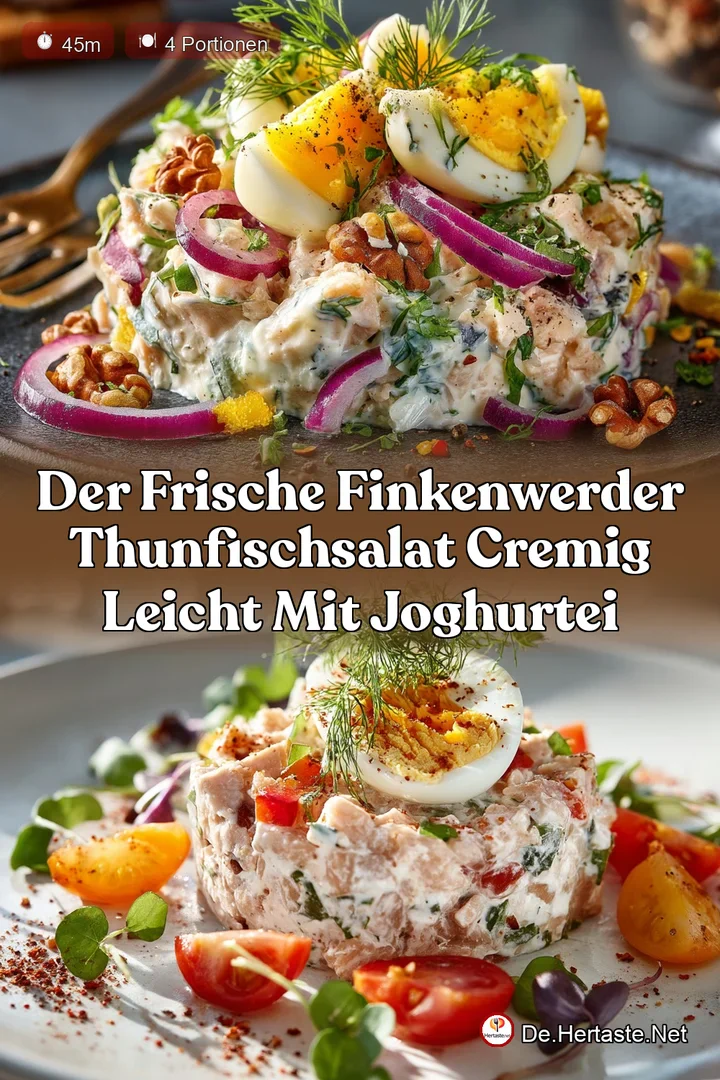 Der Frische Finkenwerder Thunfischsalat Cremig Leicht mit JoghurtEi