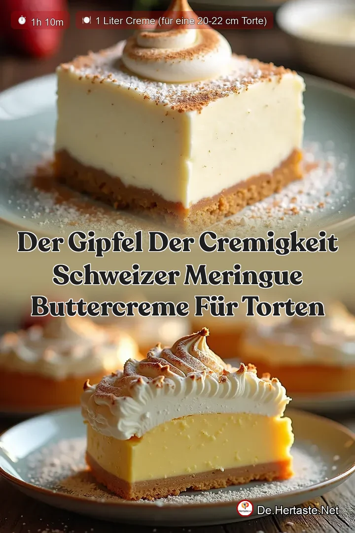 Der Gipfel der Cremigkeit Schweizer Meringue Buttercreme f&uuml;r Torten