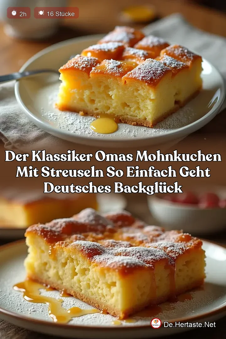 Der Klassiker Omas Mohnkuchen mit Streuseln So einfach geht deutsches Backgl&uuml;ck