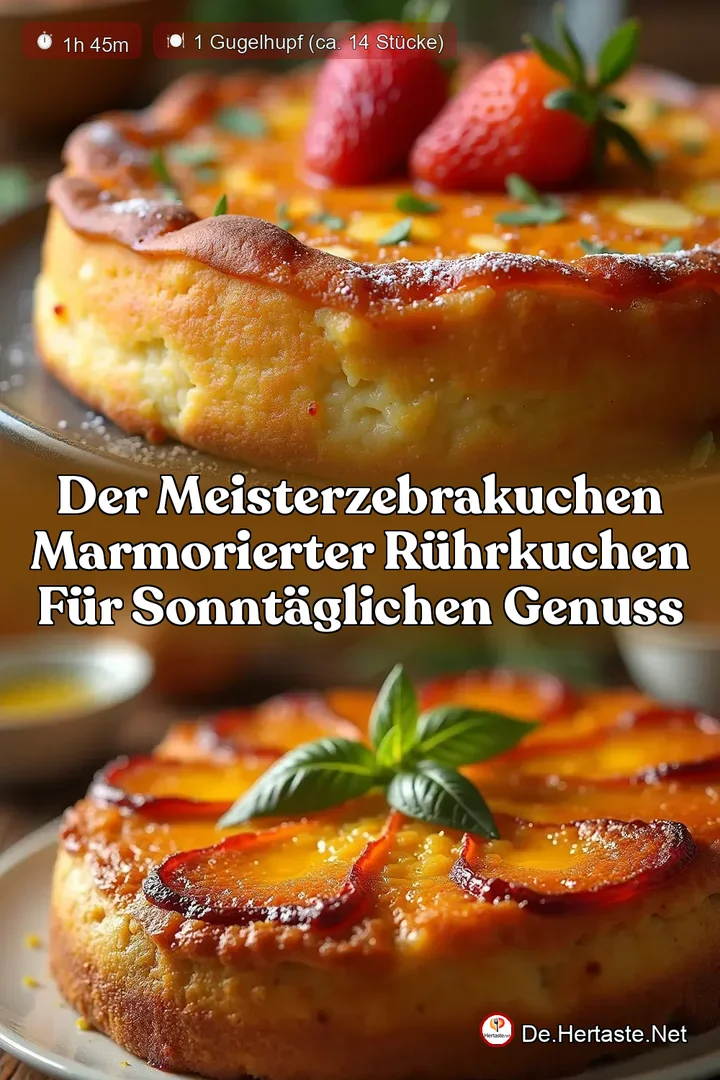Der MeisterZebrakuchen Marmorierter R&uuml;hrkuchen f&uuml;r sonnt&auml;glichen Genuss