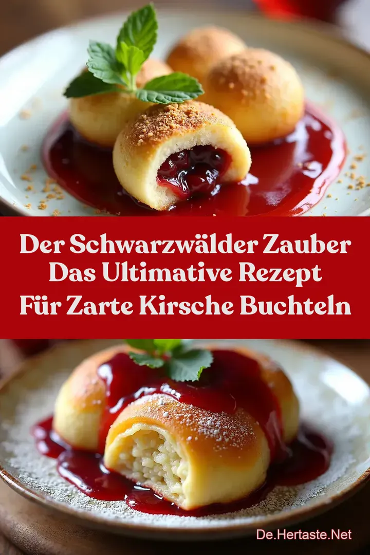 Der Schwarzw&auml;lder Zauber Das Ultimative Rezept f&uuml;r zarte Kirsche Buchteln