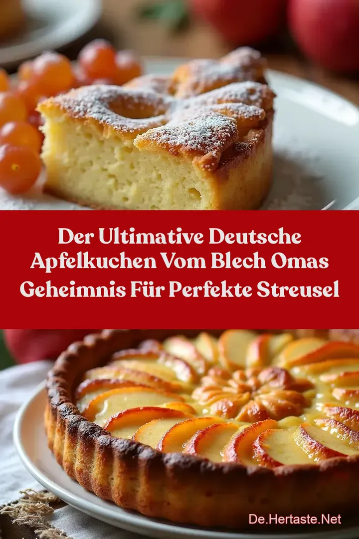 Der Ultimative Deutsche Apfelkuchen vom Blech Omas Geheimnis f&uuml;r perfekte Streusel