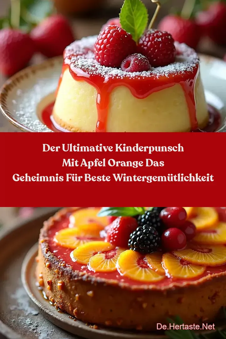 Der Ultimative Kinderpunsch mit Apfel Orange Das Geheimnis f&uuml;r beste Wintergem&uuml;tlichkeit