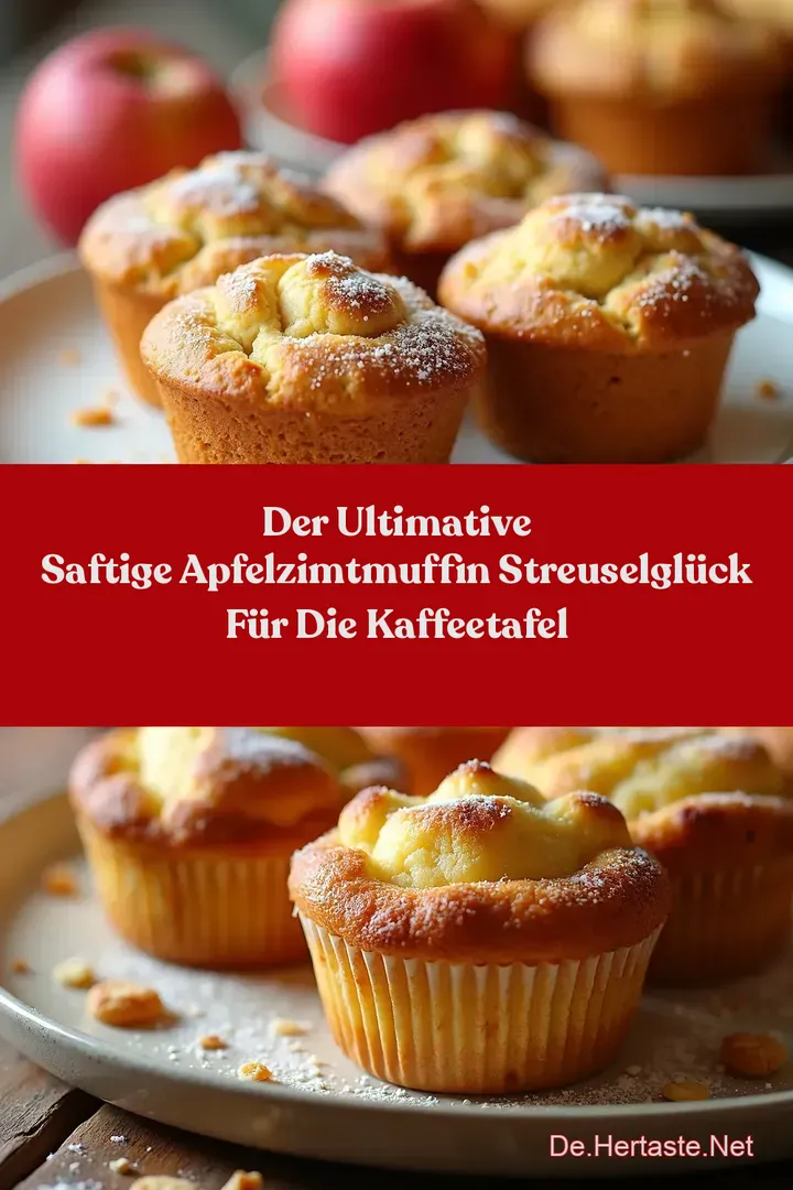 Der Ultimative Saftige ApfelZimtMuffin StreuselGl&uuml;ck f&uuml;r die Kaffeetafel