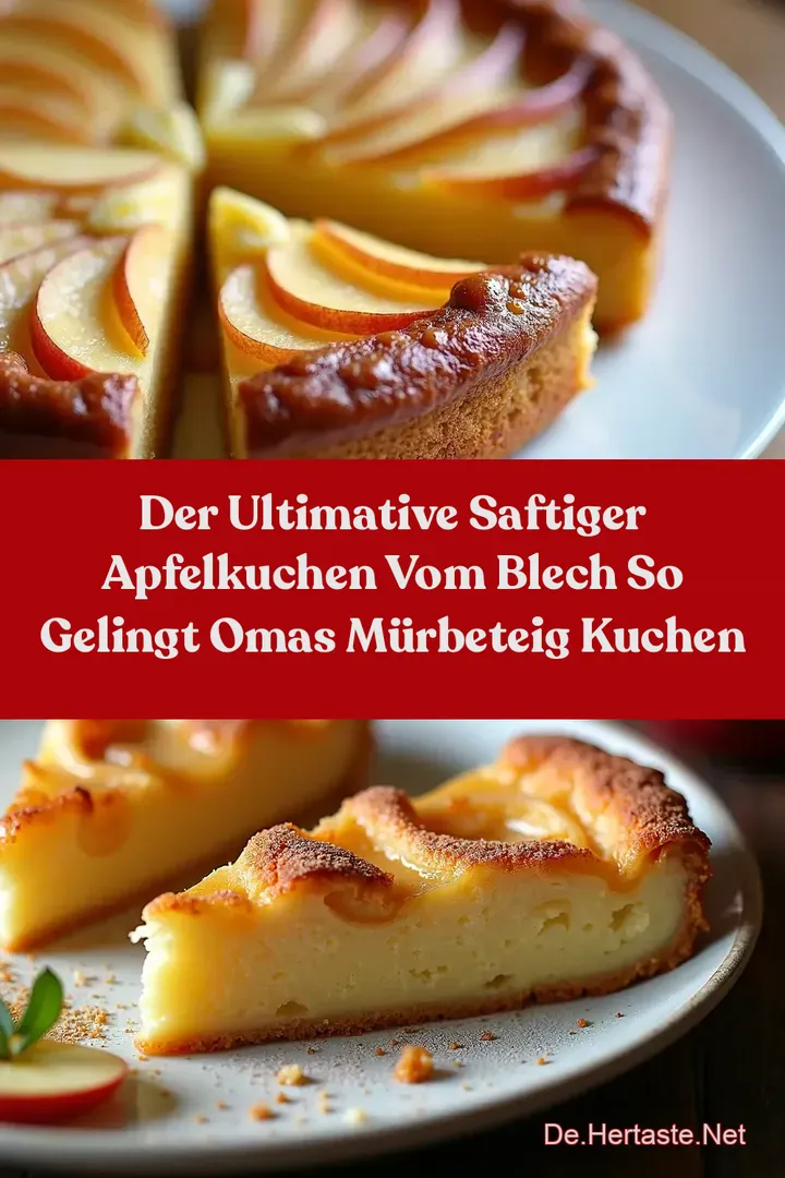 Der Ultimative Saftiger Apfelkuchen Vom Blech So Gelingt Omas M&uuml;rbeteig Kuchen