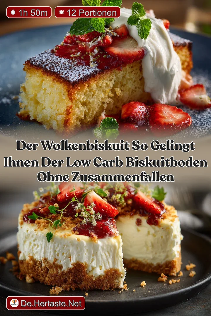 Der WolkenBiskuit So gelingt Ihnen der Low Carb Biskuitboden ohne Zusammenfallen