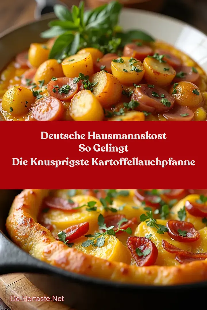 Deutsche Hausmannskost So gelingt die knusprigste KartoffelLauchPfanne