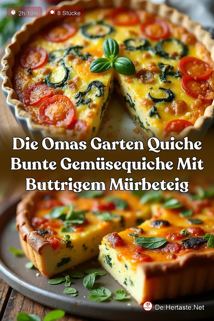 Die Omas Garten Quiche Bunte Gem&uuml;sequiche mit buttrigem M&uuml;rbeteig
