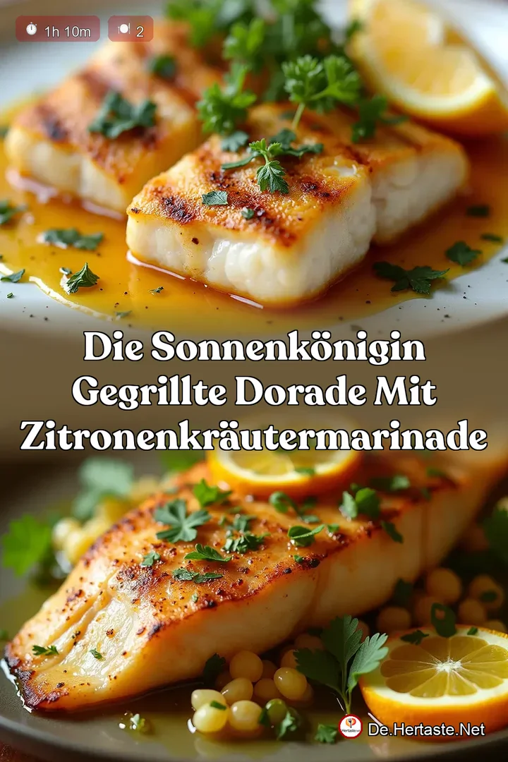 Die Sonnenk&ouml;nigin Gegrillte Dorade mit ZitronenKr&auml;uterMarinade