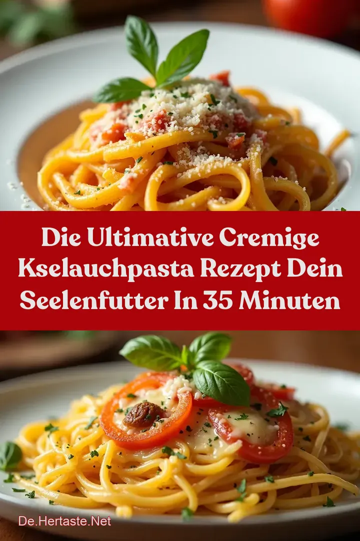 Die ULTIMATIVE Cremige KseLauchPasta Rezept Dein Seelenfutter in 35 Minuten