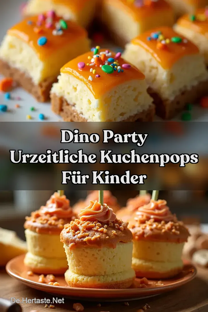 Dino Party Urzeitliche KuchenPops f&uuml;r Kinder