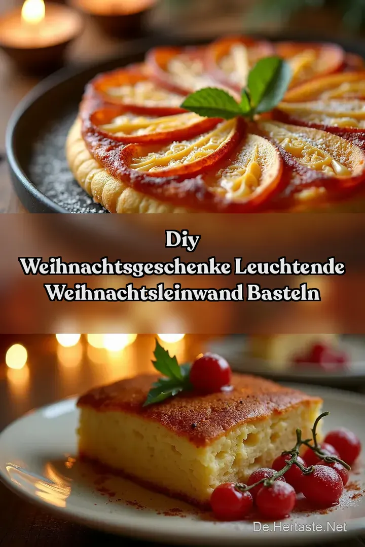 DIY Weihnachtsgeschenke Leuchtende WeihnachtsLeinwand basteln