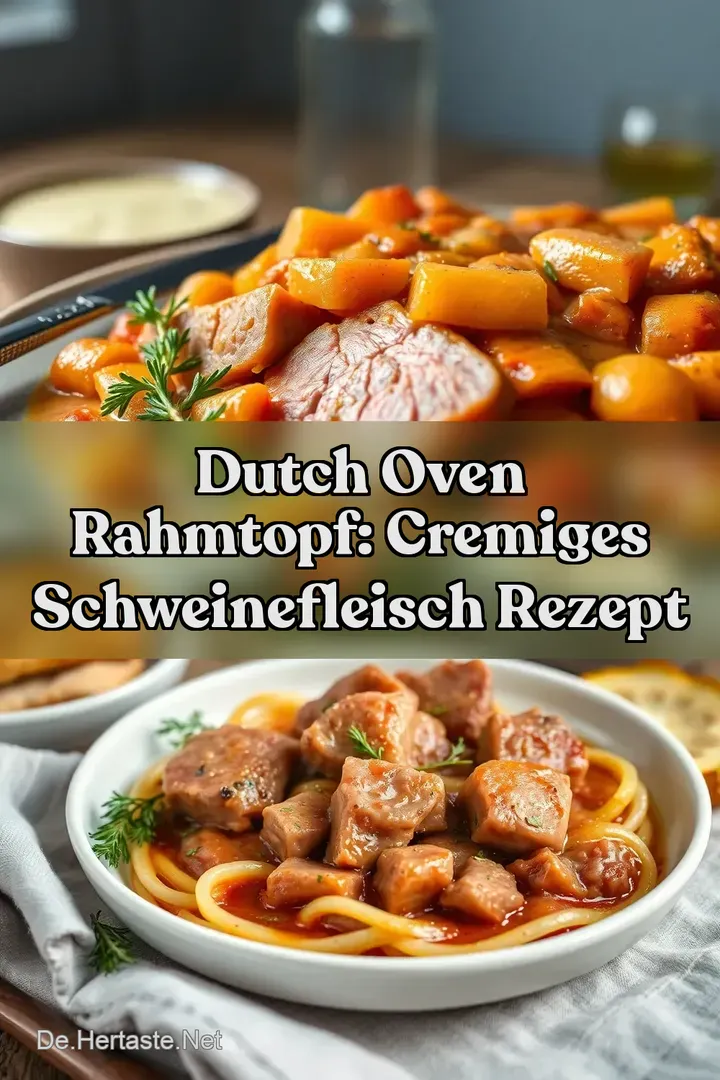 Dutch Oven Rahmtopf: Cremiges Schweinefleisch Rezept