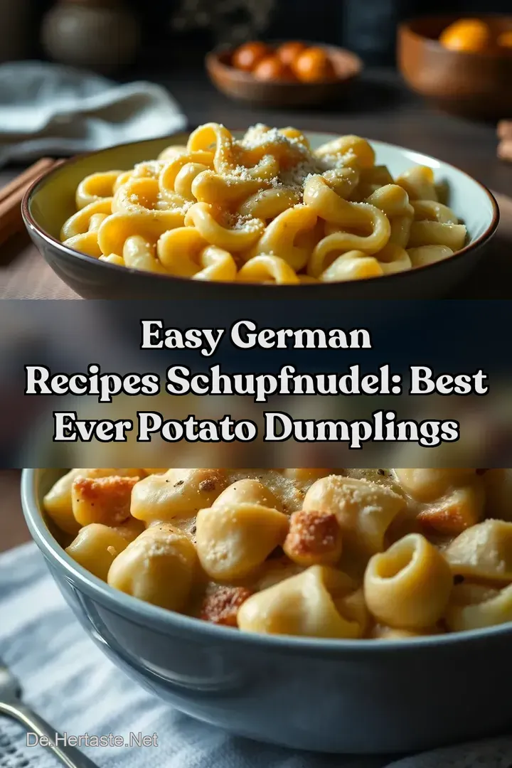 Easy German Recipes Schupfnudel: Best Ever Potato Dumplings