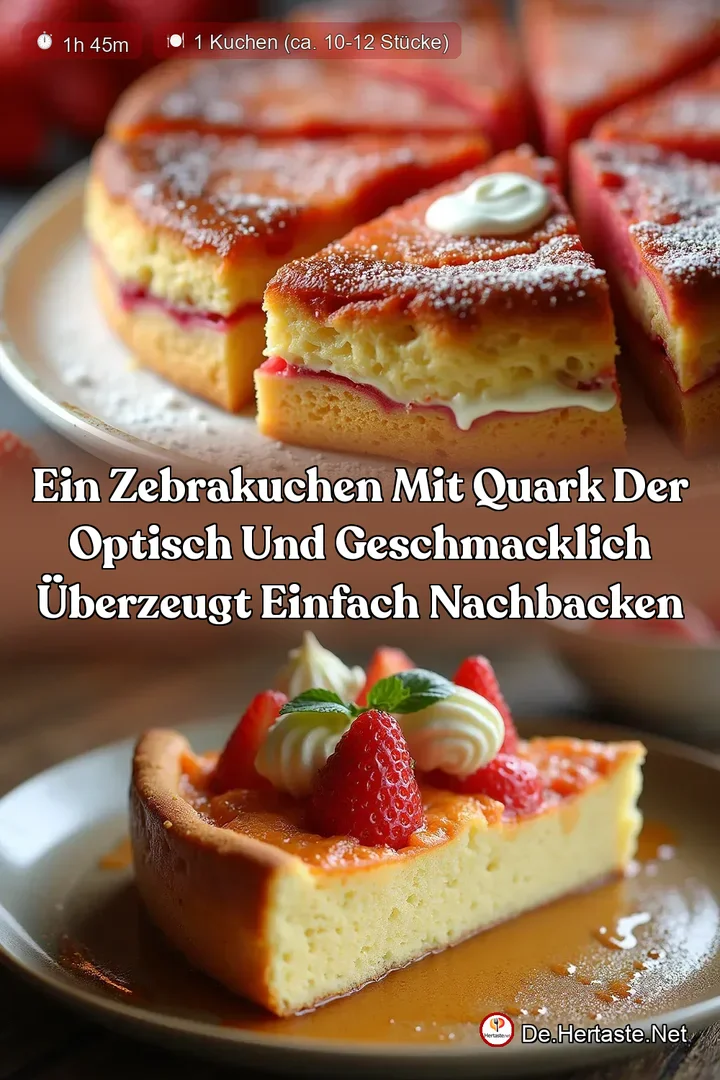 Ein Zebrakuchen mit Quark der optisch und geschmacklich &uuml;berzeugt einfach nachbacken