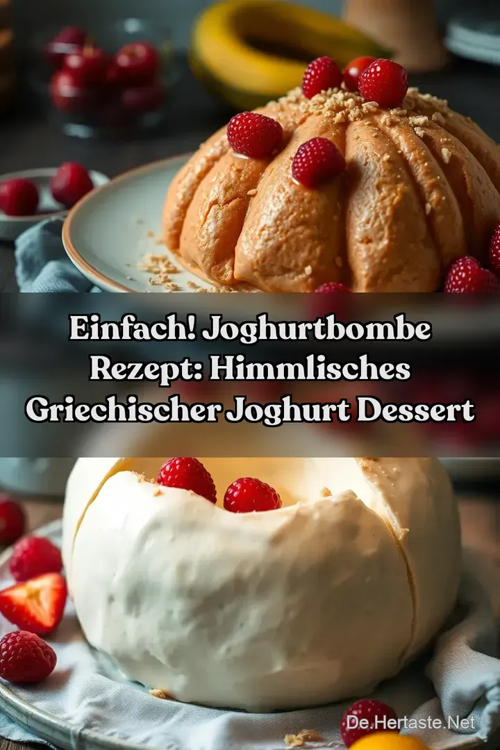 Einfach! Joghurtbombe Rezept: Himmlisches Griechischer Joghurt Dessert