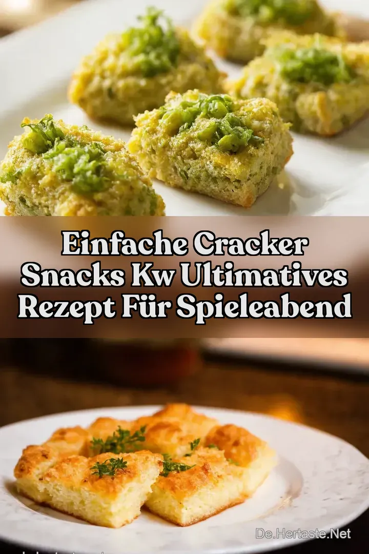 Einfache Cracker Snacks kw Ultimatives Rezept f&uuml;r Spieleabend
