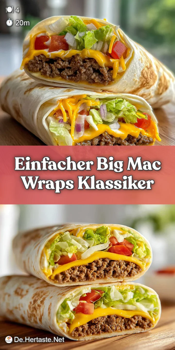 Close-up of a Big Mac wrap: glistening ground beef, melted cheddar, shredded lettuce and creamy, pale pink sauce create an...