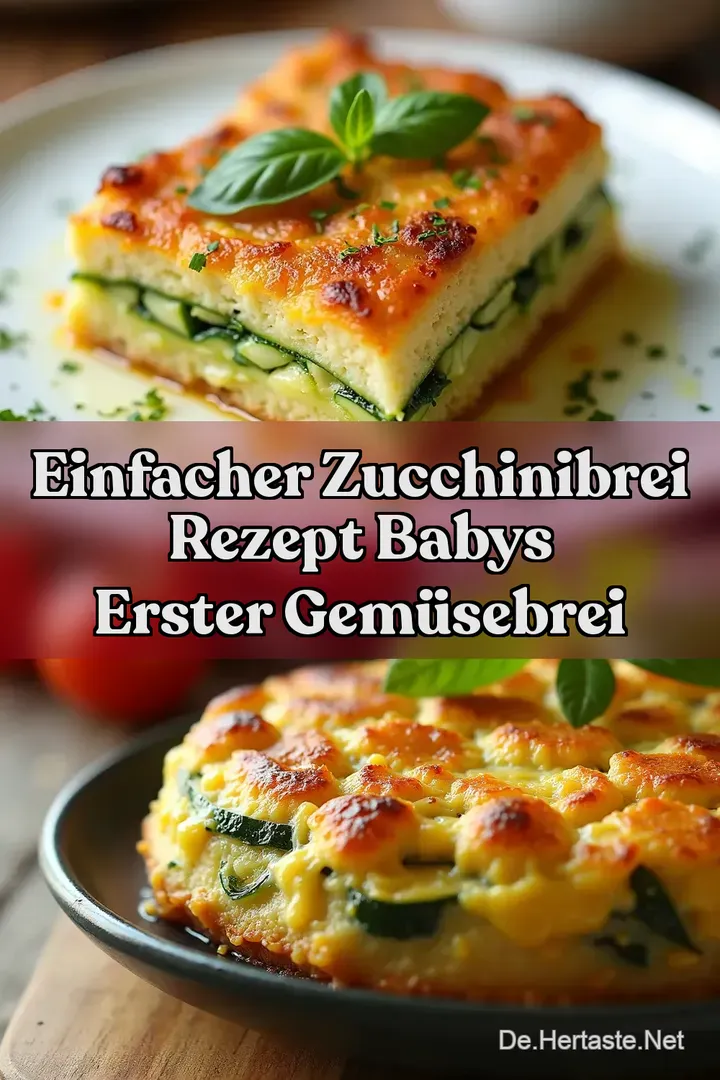 Einfacher Zucchinibrei Rezept Babys Erster Gem&uuml;sebrei