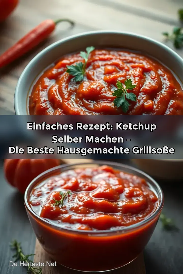 Einfaches Rezept: Ketchup selber machen &ndash; Die beste hausgemachte Grillso&szlig;e