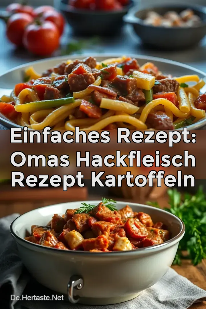 Einfaches Rezept: Omas Hackfleisch Rezept Kartoffeln