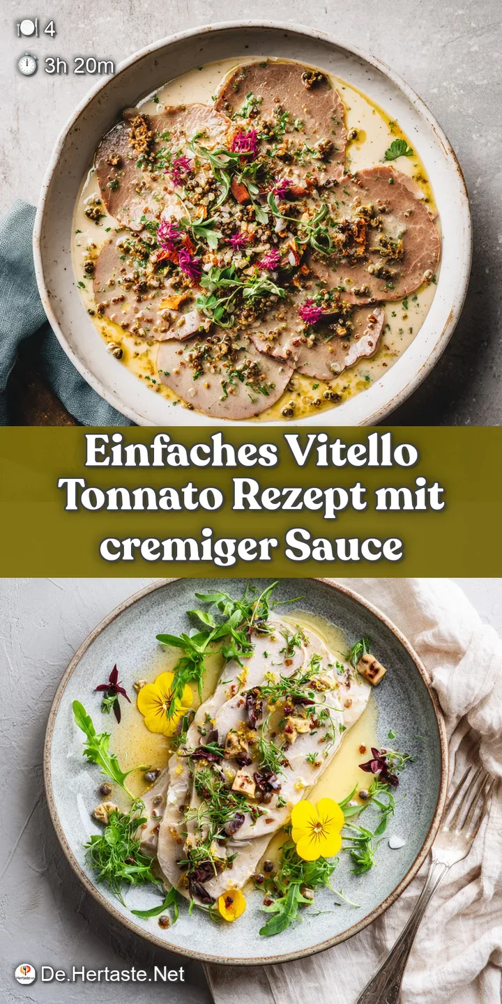 Close-up: Silky veal bathed in rich, creamy sauce speckled with green capers. Appetizing texture and contrast.