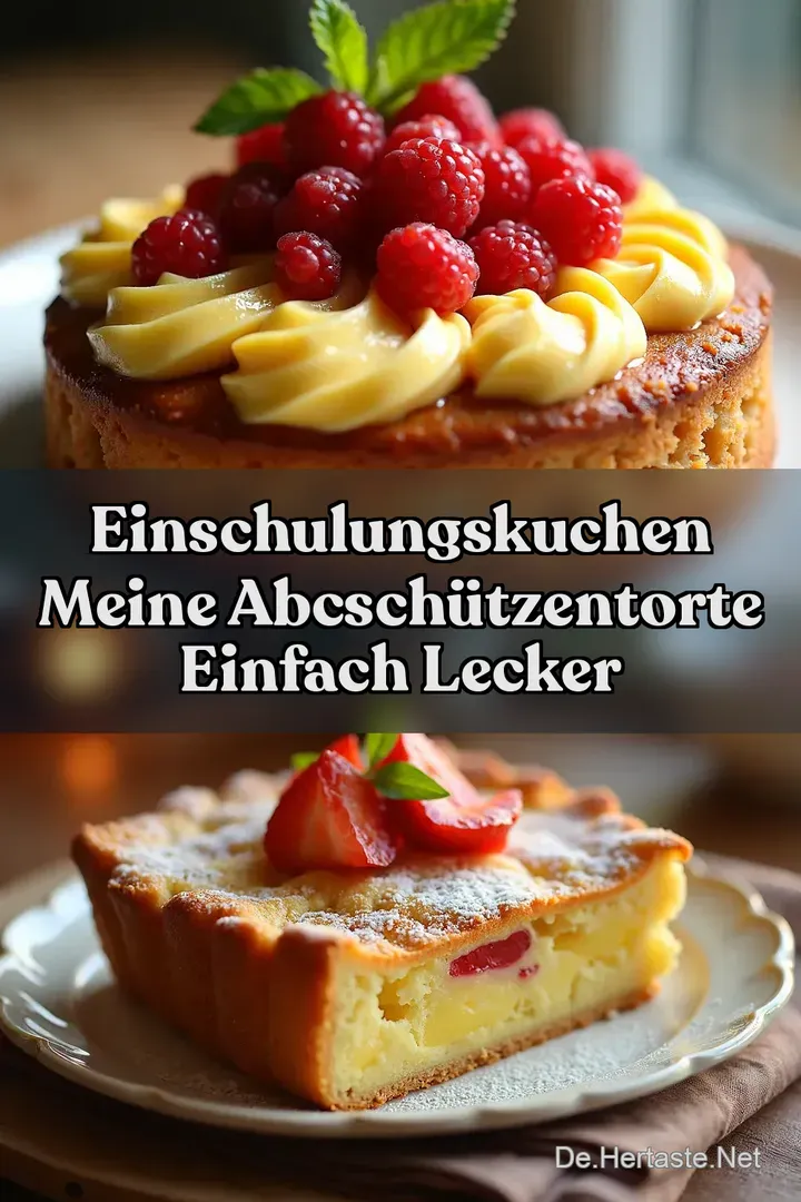 Einschulungskuchen Meine ABCSch&uuml;tzenTorte Einfach Lecker